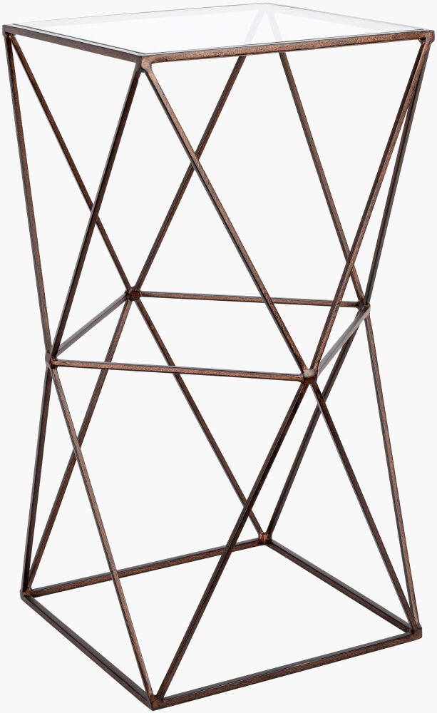 Neo Geo End Table, Side & End Table by Surya, 14" width x 24" height