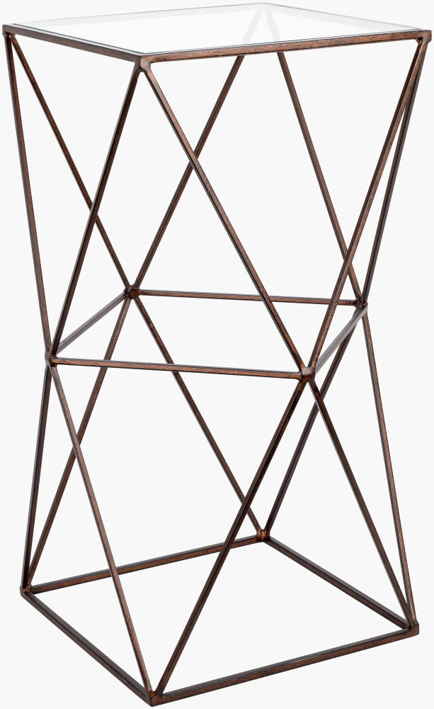 Neo Geo End Table, Side & End Table by Surya, 14" width x 24" height