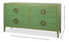 Gabriella Chest Of Drawers, Watercress, Cabinets & Chest by Sarreid, 76" length x 22" width x 40" height thumbnail 13