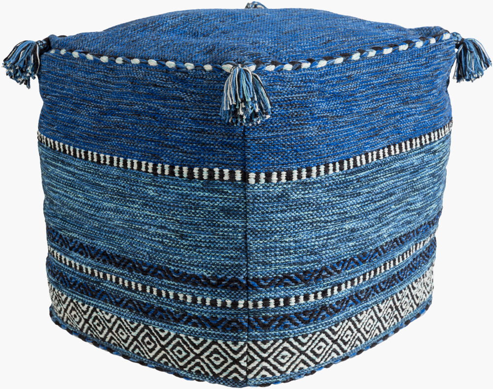 Trenza Pouf, Ottoman by Surya, 18" width x 18" height