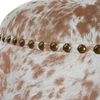 Gumdrop Cow Hide Ottoman thumbnail 6