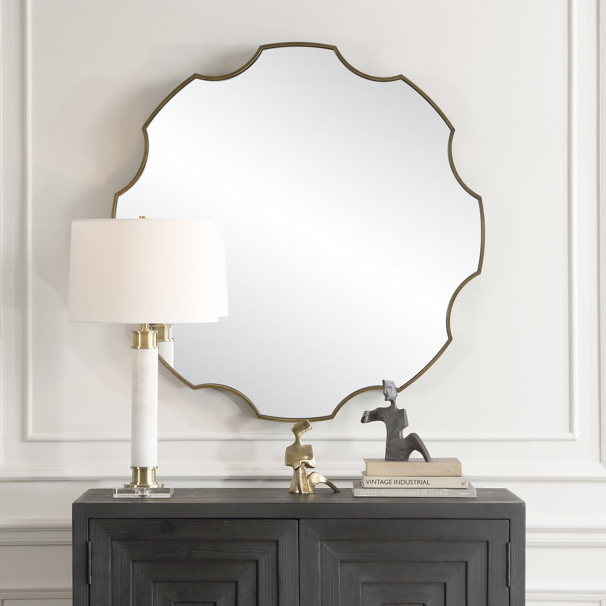 Gearing Up Bronze Mirror, by Uttermost, 39.37" width x 39.37" height x 2" depth View 2