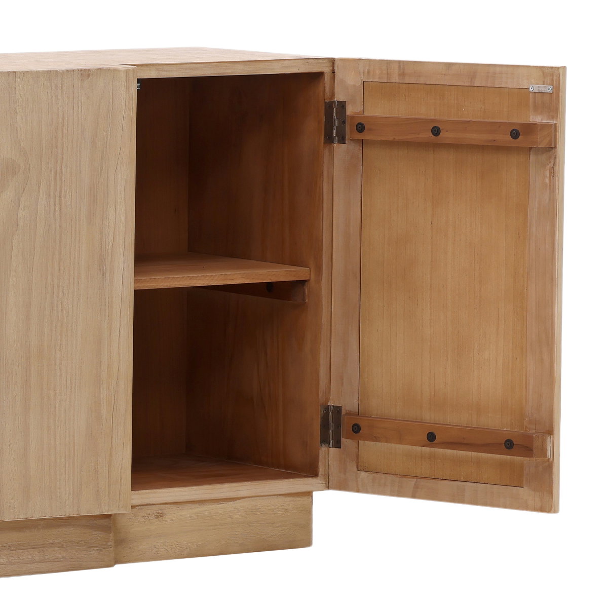 Emiliano Sideboard Light Natural, Sideboards & Buffet by Dovetail, 109" width x 34" height x 20" depth View 6