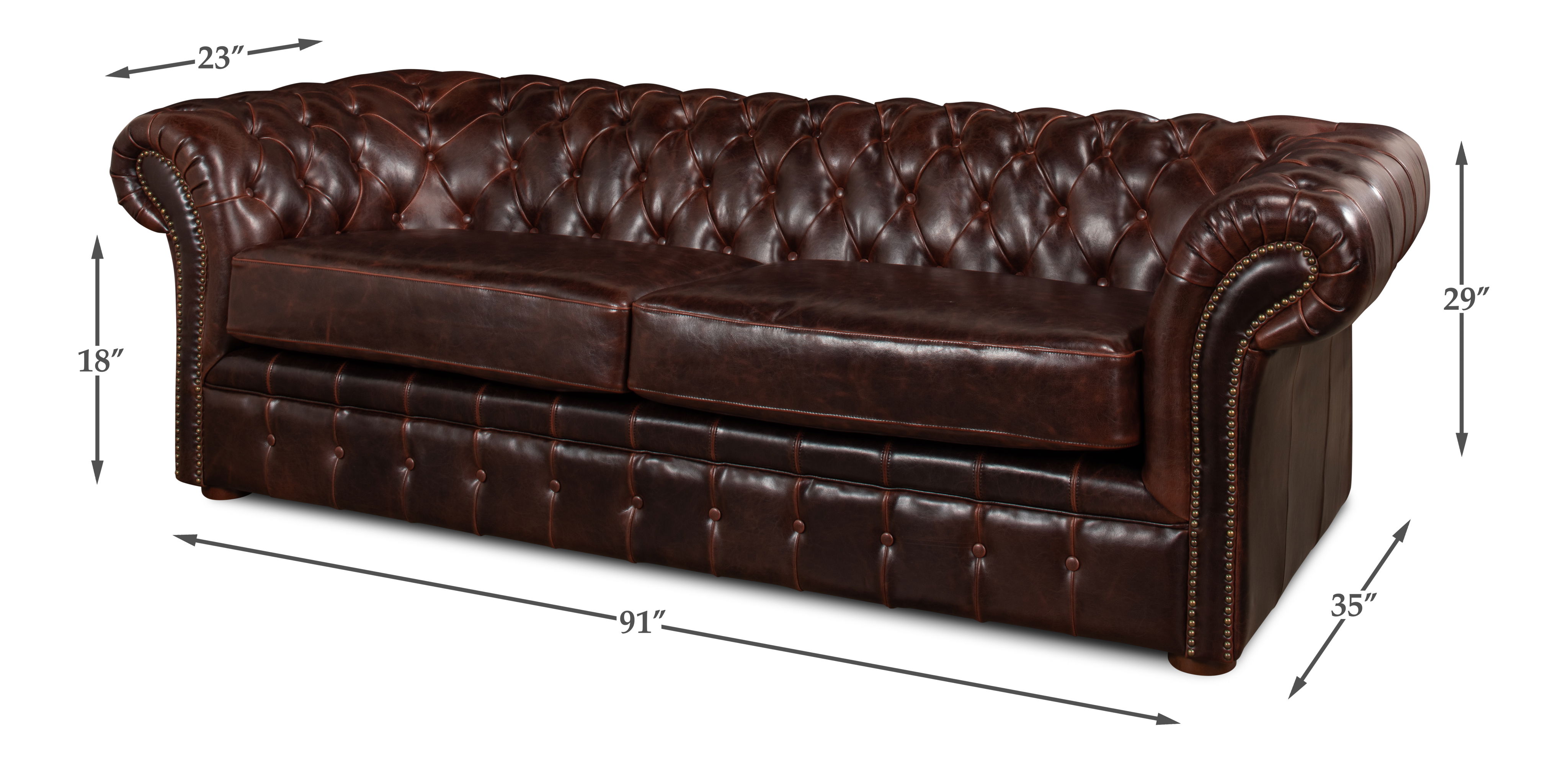 Piccadilly  Sofa  Club Leather large image 