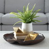 Boston Fern In White Ceramic Pot, Artificial Plants & Flower by Uttermost, 14" width x 14" height x 14" depth thumbnail 2