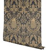 Pineapple Damask Black Wallpaper thumbnail 2