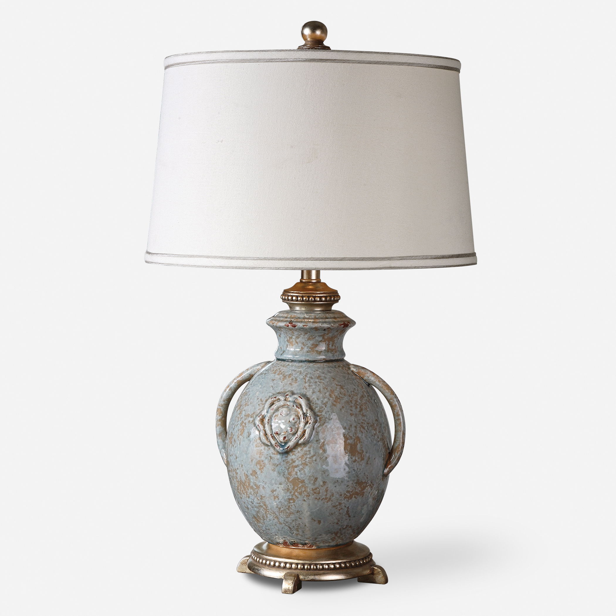 Cancello Blue Glaze Lamp large image 