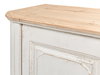 Antique Whitewash Sideboard, 4 Door, Cabinets & Sideboard by Sarreid, 83" length x 20" width x 36" height thumbnail 7