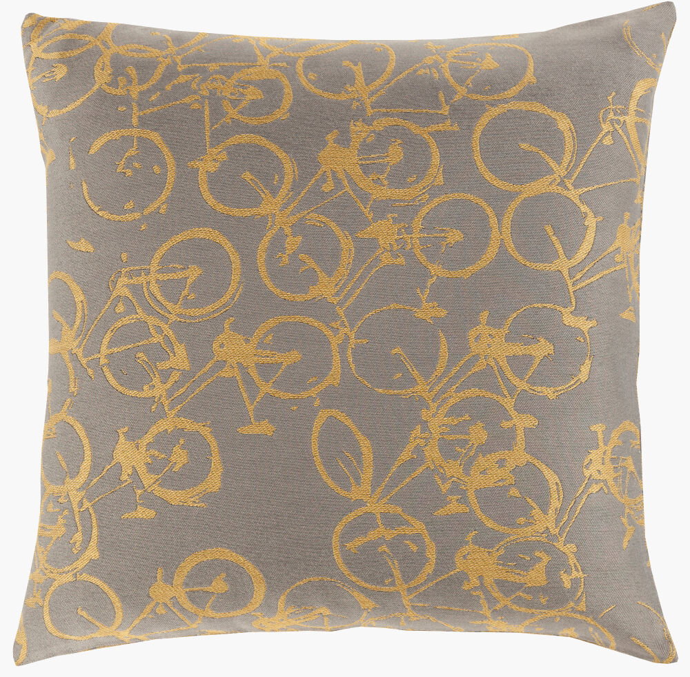 Pedal Power Lumbar Pillow Poly, Decorative Pillow by Surya, 13" length x 19" width
