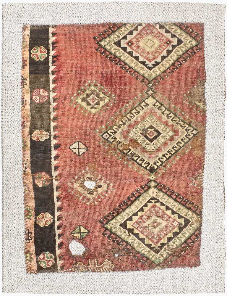 Antique One of a Kind Handmade Rug, by Surya, 4'2.39" length x 3'1.79" width