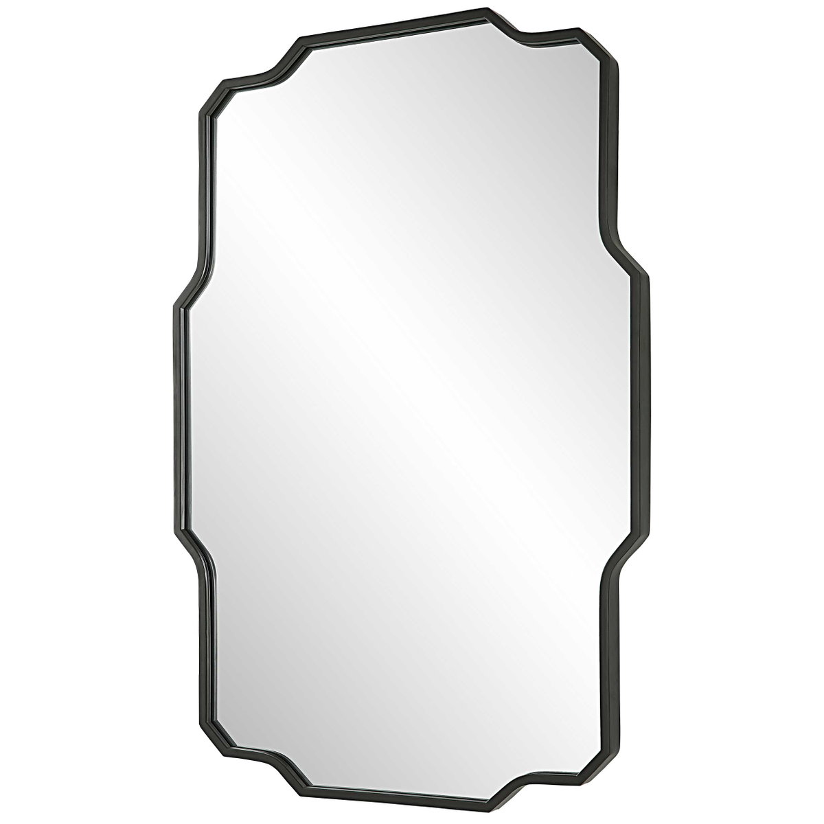 Casmus Iron Wall Mirror, by Uttermost, 1'11.5" width x 2'11.75" height x 1.12" depth View 5