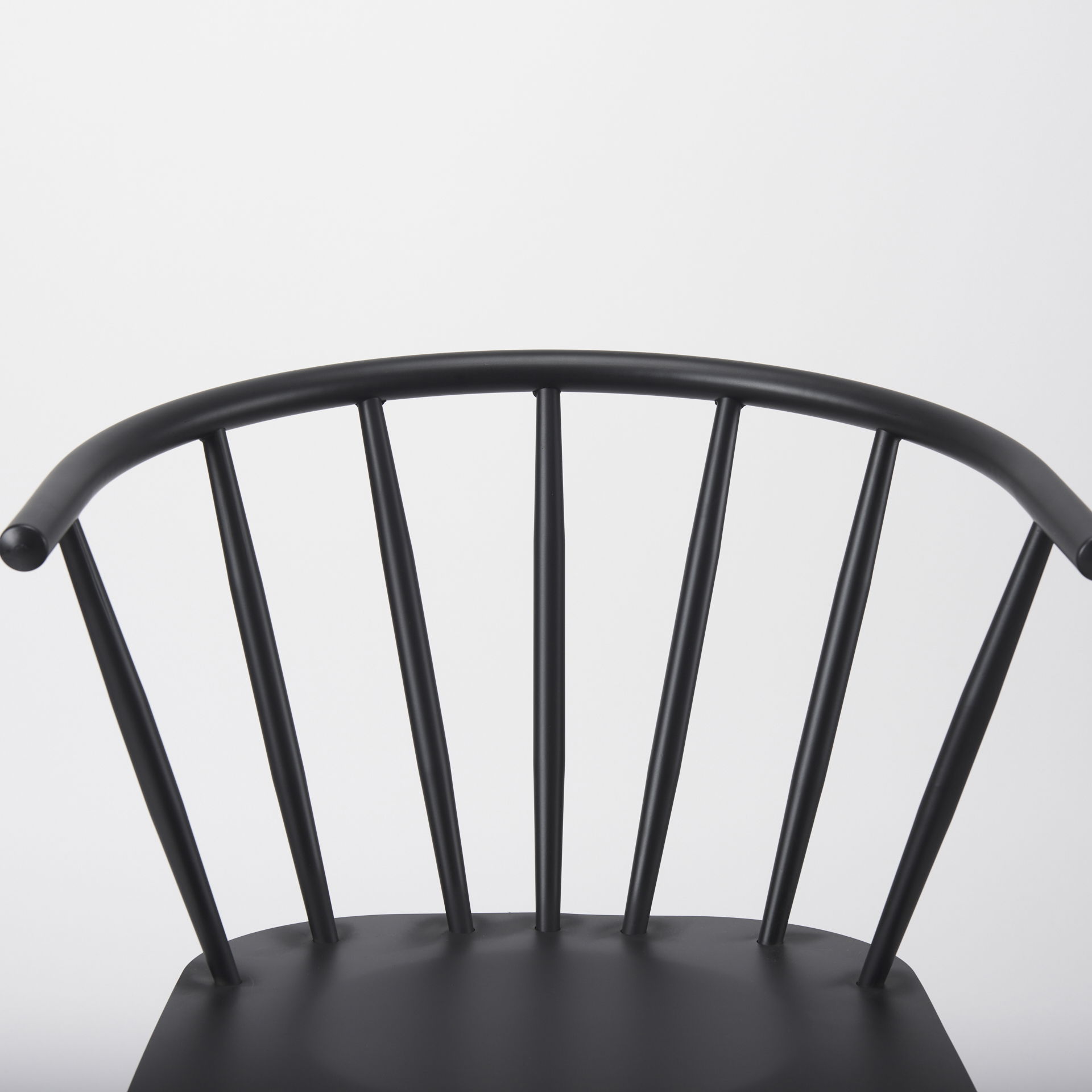 Colin  Black Metal Dining Chair large image 