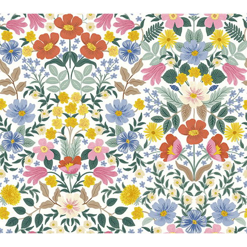 Bramble Garden White Peel & Stick Wallpaper