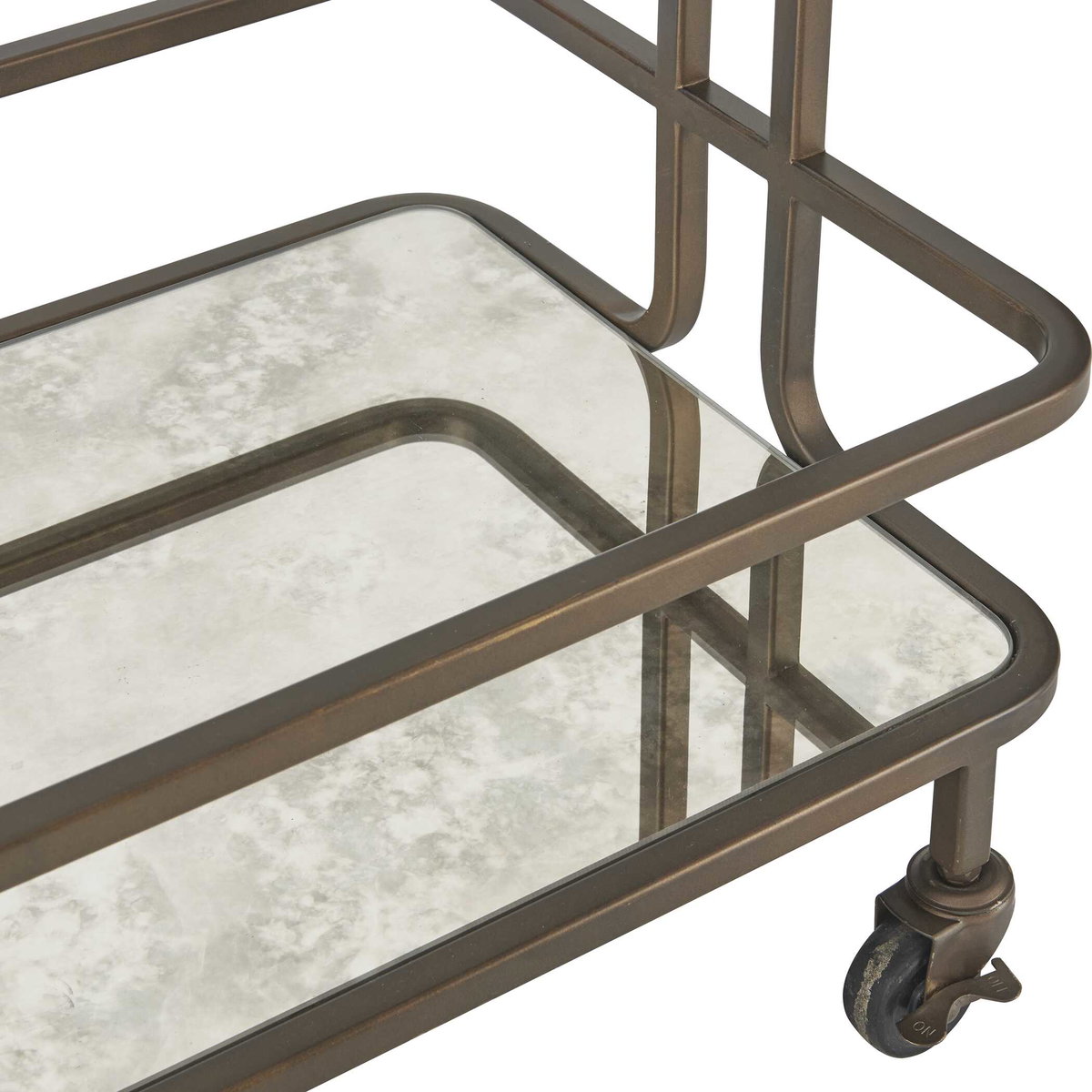Erivo Bronze Bar Cart, Bar Carts & Cabinet by Uttermost, 34" width x 32" height x 16" depth View 9