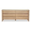 Lane 6 Drawer Dresser Natural, by Moe's Home, 72" width x 30" height x 20" depth thumbnail 1