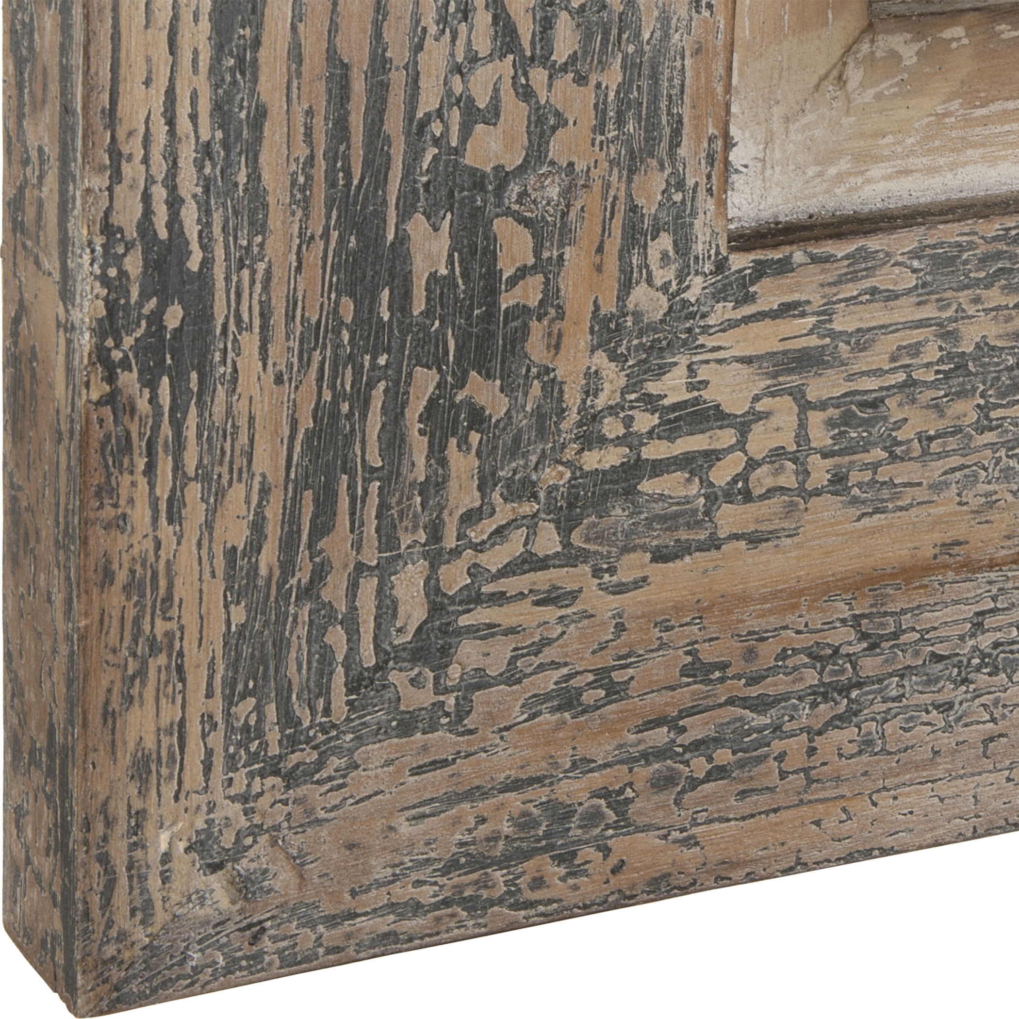 Bozeman Distressed Blue Mirror large image 