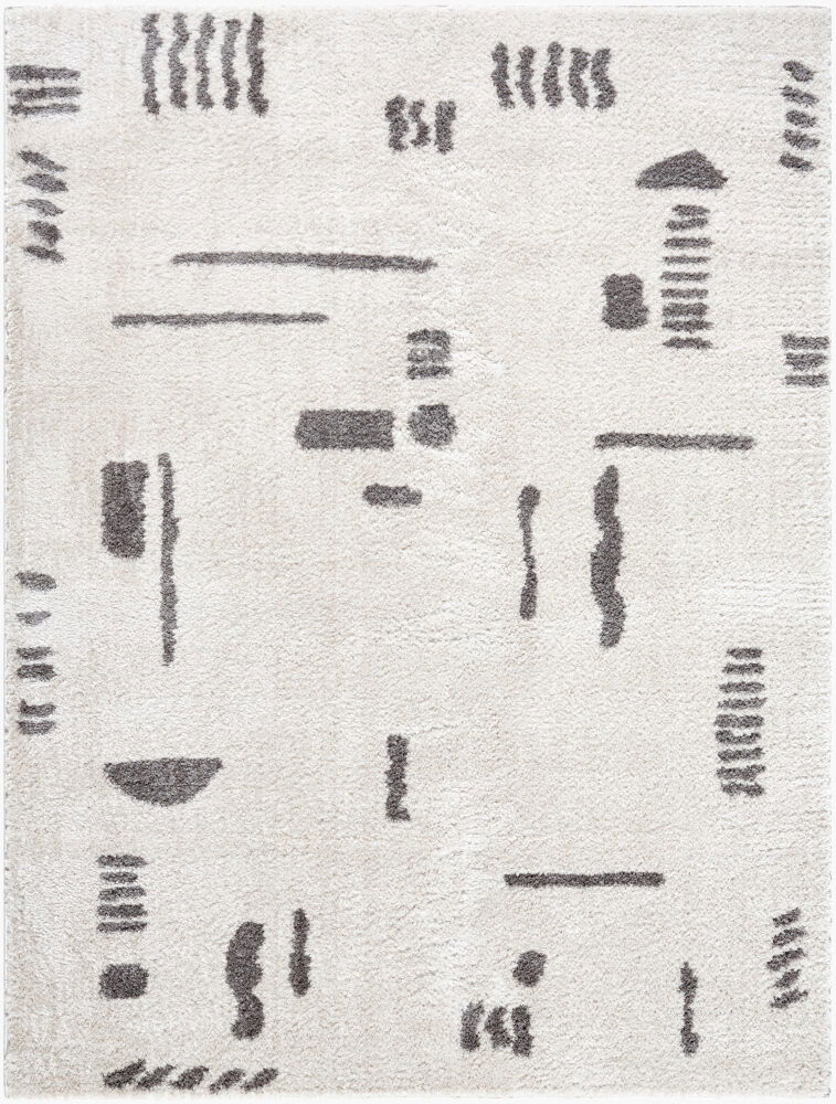 Fossay Shag Machine Woven Rug, by Surya, 2'11.43" length x 1'11.62" width