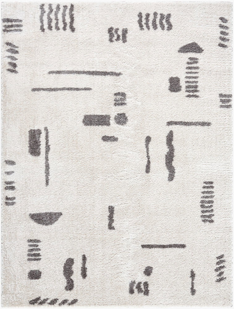 Fossay Shag Machine Woven Rug, by Surya, 2'11.43" length x 1'11.62" width