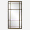 Spurgeon Gold Window Mirror, by Uttermost, 3'3.37" width x 6'7.75" height x 1.87" depth thumbnail 1