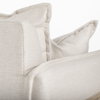 Roy II Beige Upholstered and Brown Wood Frame Arm Chair, Accent Chair by Mercana, 43.31" length x 41.73" width x 33.07" height thumbnail 12