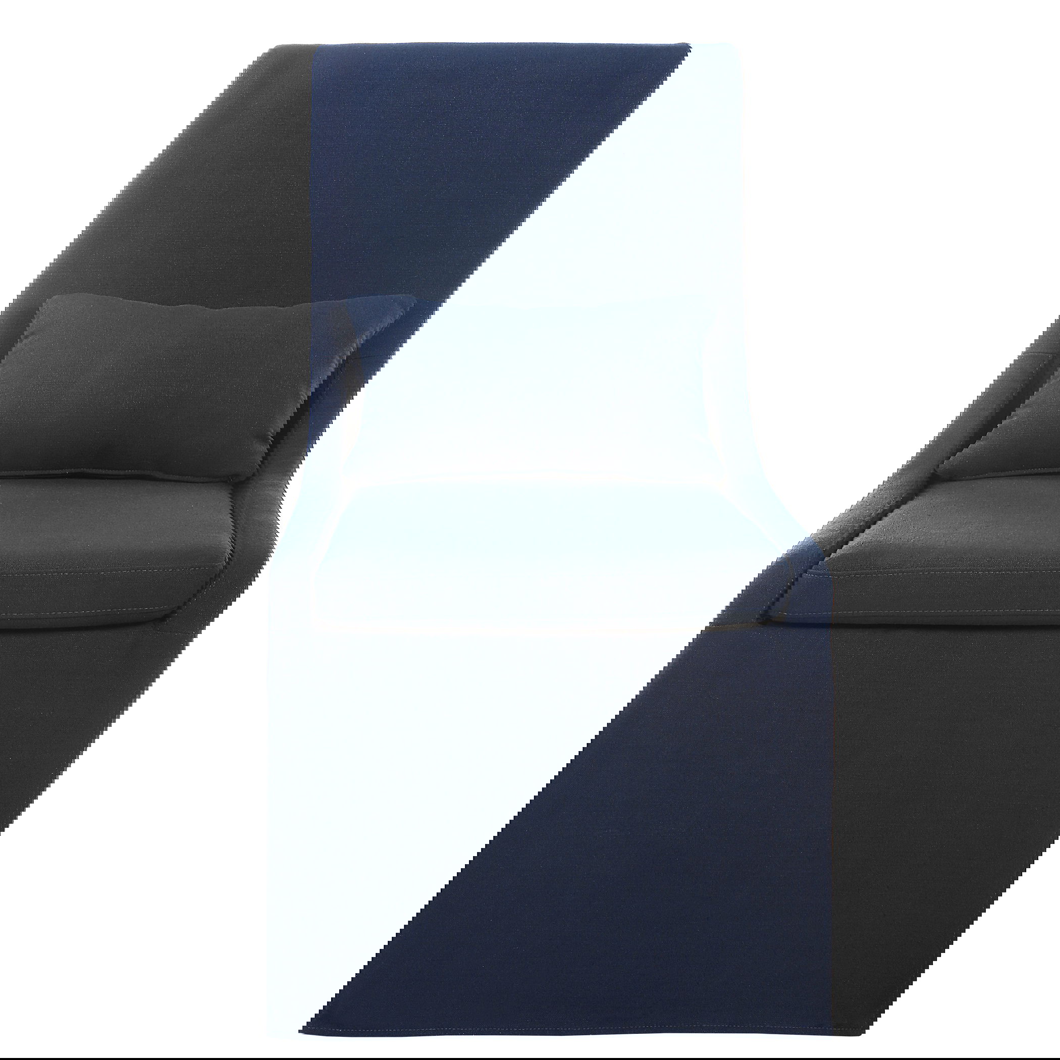 Coley Denim Armless Chair large image 