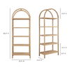 Eero Bookcase Natural, Shelving & Bookcase by Moe's Home, 30" width x 80" height x 16" depth thumbnail 11