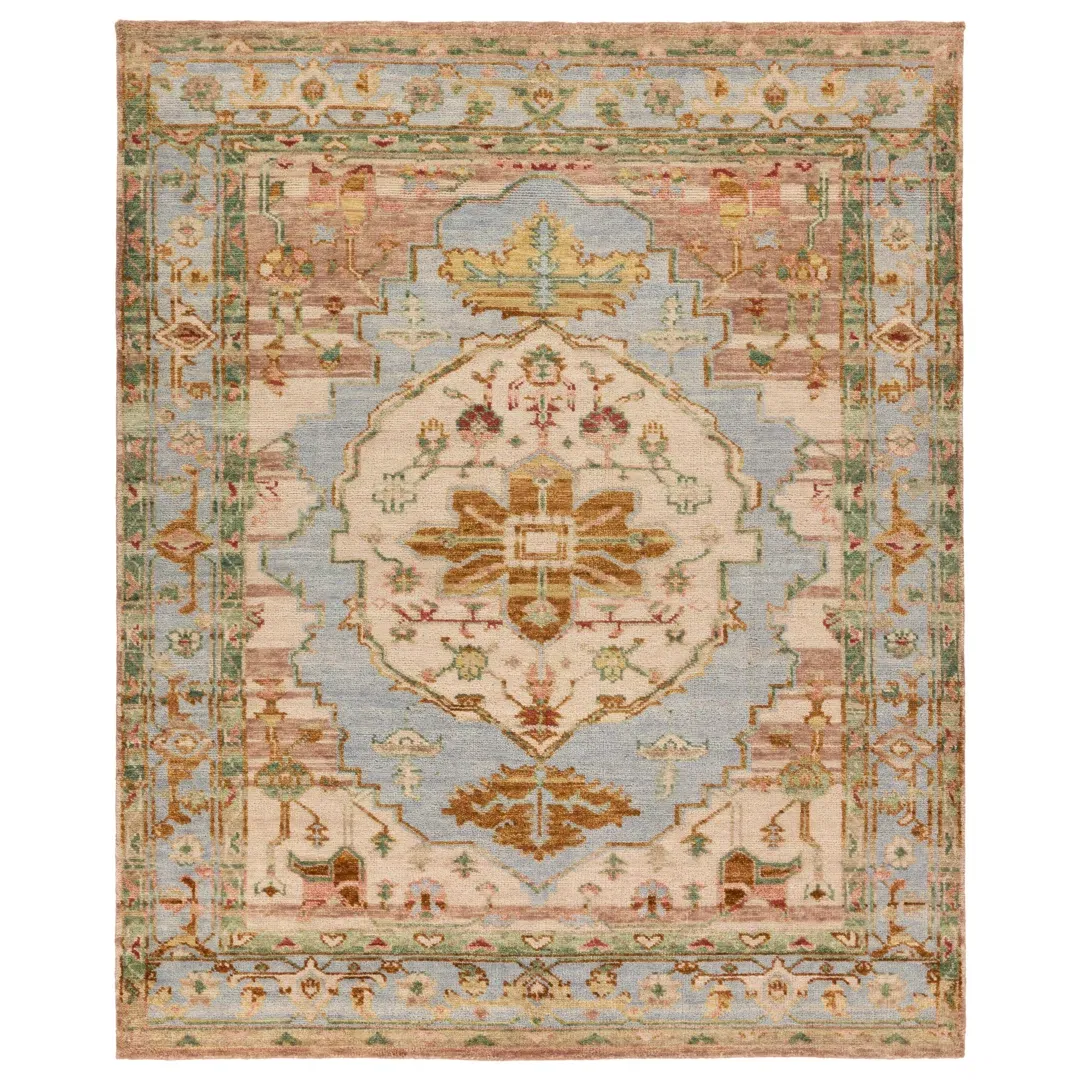 Jaipur Living Jude JIN09 Handknotted Medallion Multicolor Area Rug (6'x9') large image 