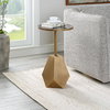 Comet Geometric Bronze Accent Table, Side & End Table by Uttermost, 14" width x 24.25" height x 14" depth thumbnail 2