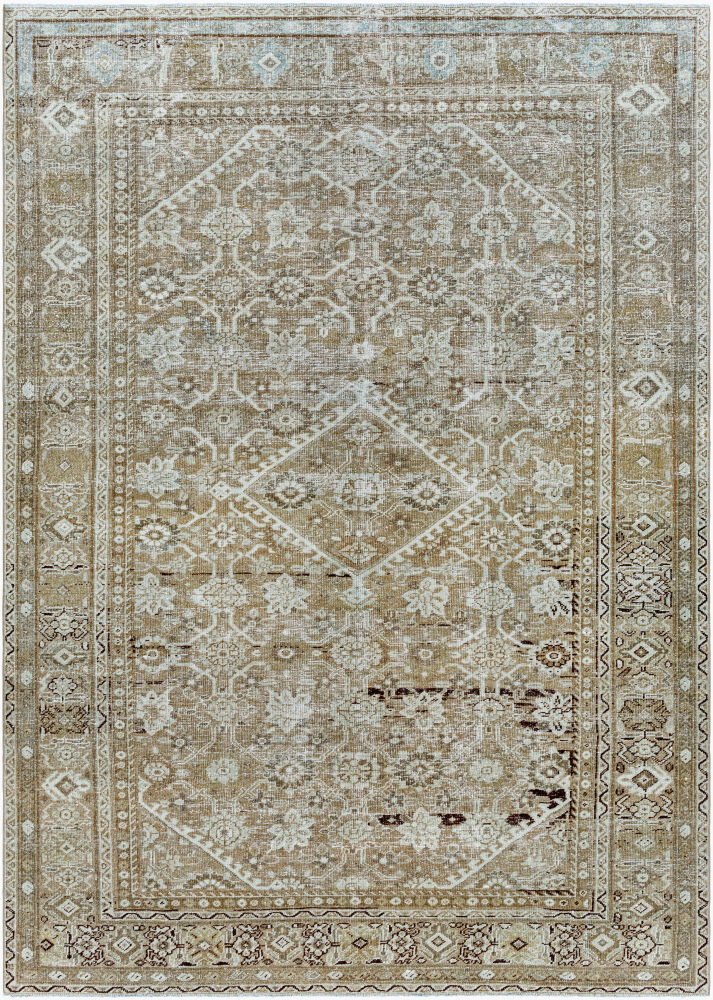 Antique One of a Kind Handmade Rug, by Surya, 10'6" length x 7'2" width