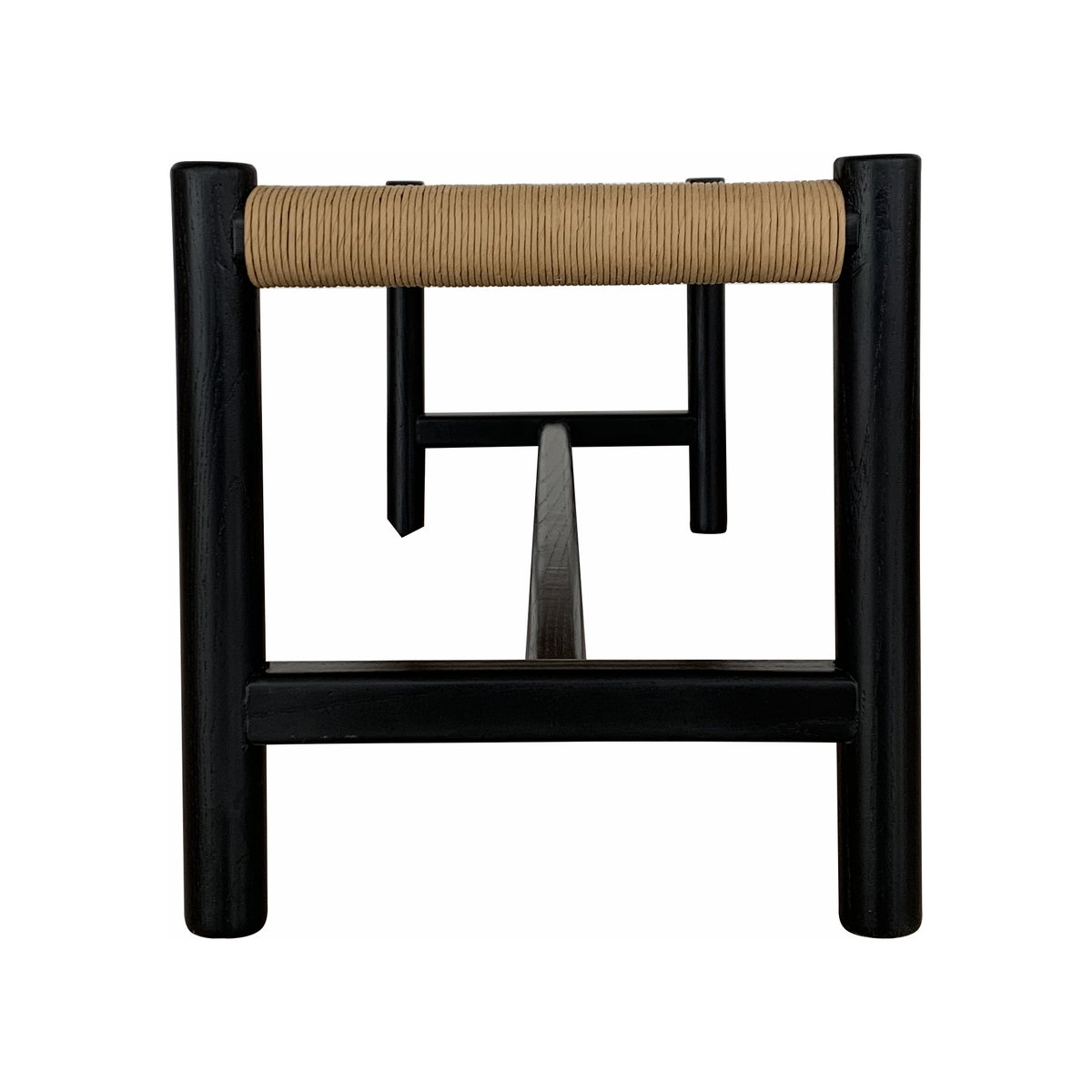 Hawthorn Small Bench Black, Benche by Moe's Home, 48" width x 18" height x 17" depth View 3