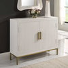 Front Range White 2 Door Cabinet, Cabinets & Chest by Uttermost, 40.25" width x 34" height x 13" depth thumbnail 4