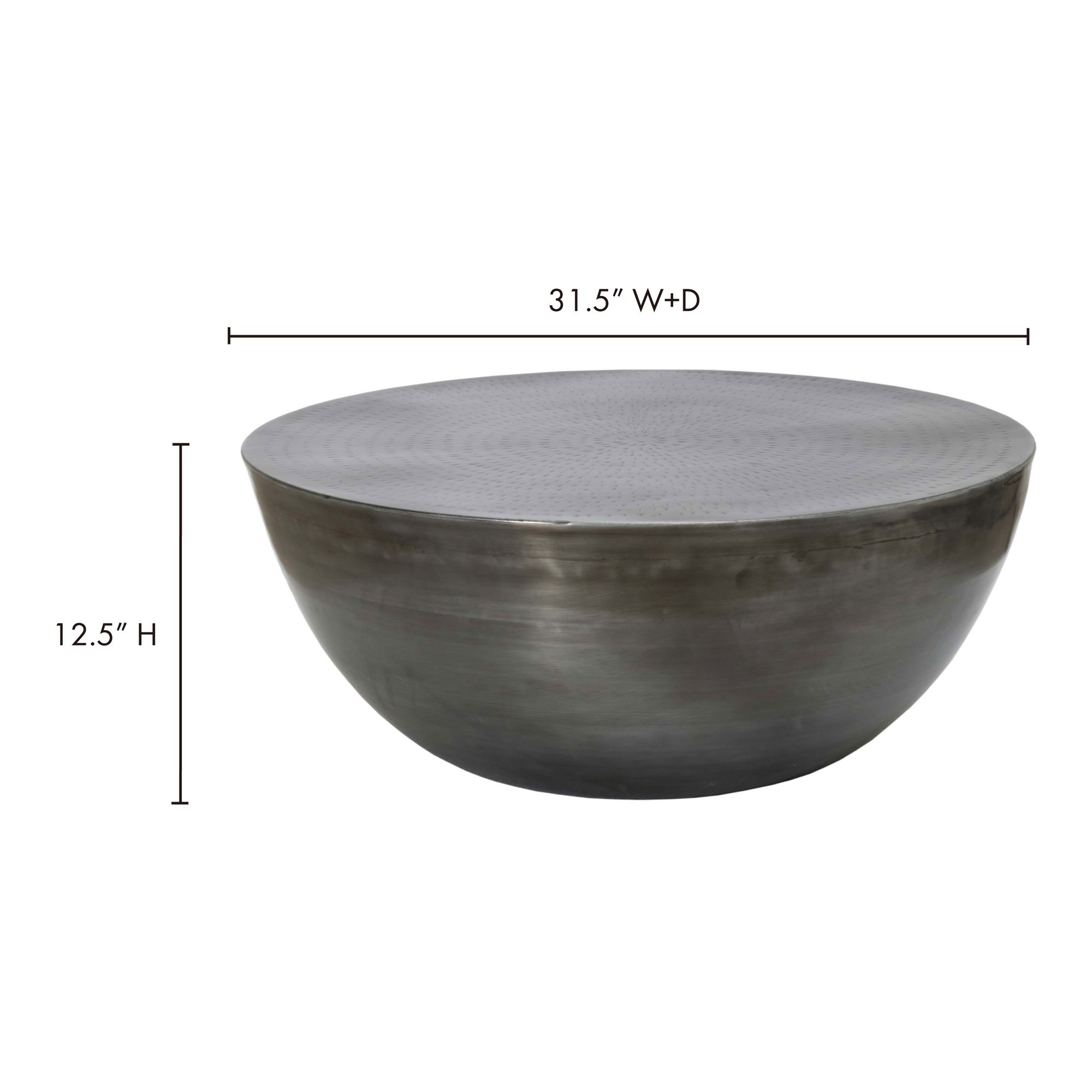 Conga Coffee Table Antique Zinc large image 