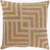 Metallic Stamped Accent Pillow Poly, Decorative Pillow by Surya, 18" length x 18" width thumbnail