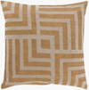 Metallic Stamped Accent Pillow Poly, Decorative Pillow by Surya, 22" length x 22" width thumbnail