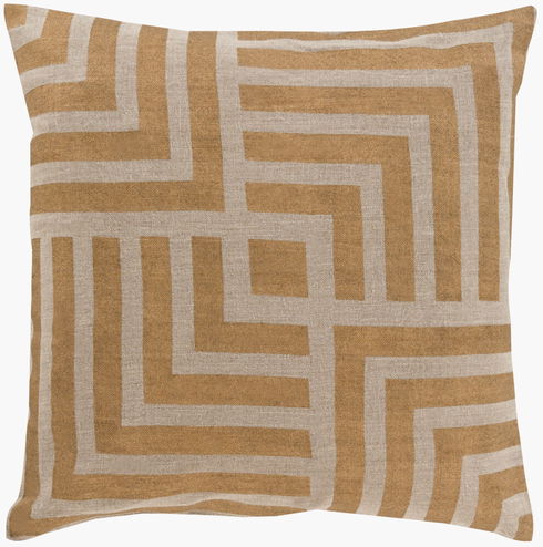 Metallic Stamped Accent Pillow