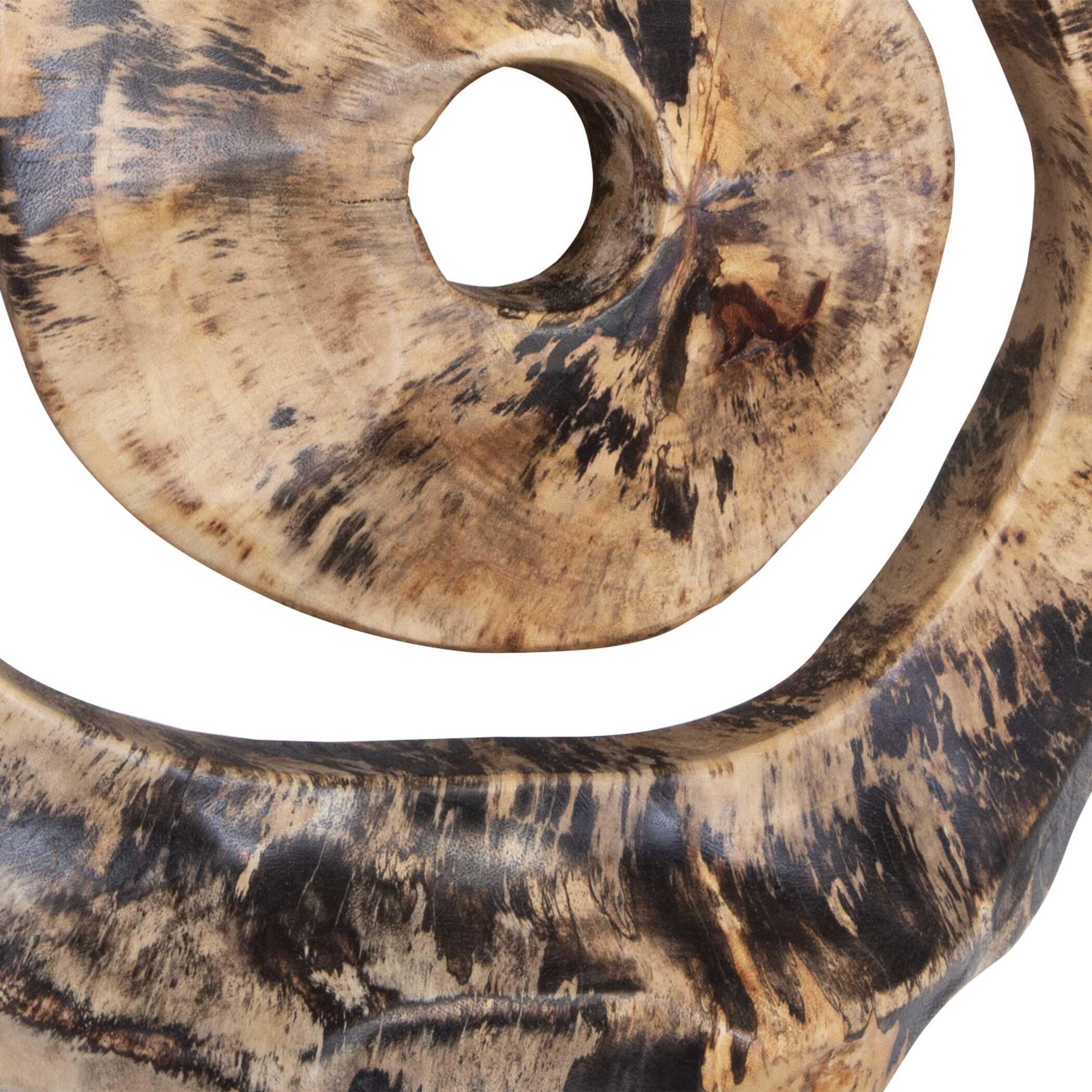 Corkscrew Wood Wall Decor Set/9, Sculptural Wall Art by Uttermost, 13.7" width x 13.7" height x 4.7" depth View 6