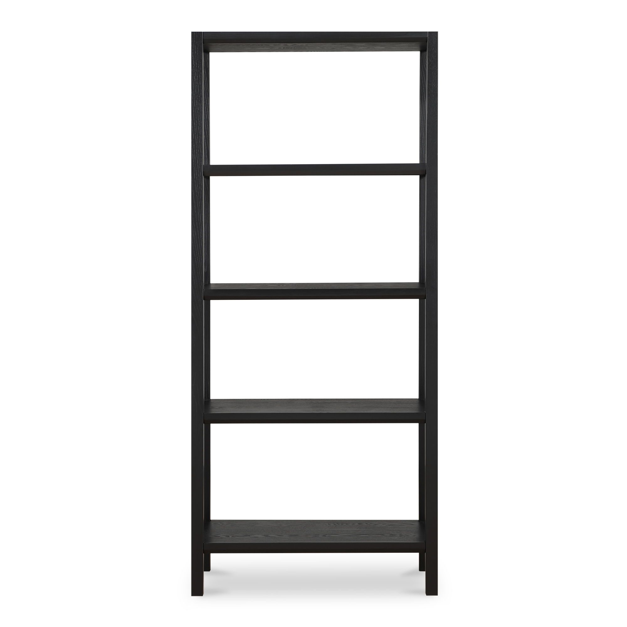 Nolan Bookcase Black, Shelving & Bookcase by Moe's Home, 35" width x 80" height x 17.5" depth View 1