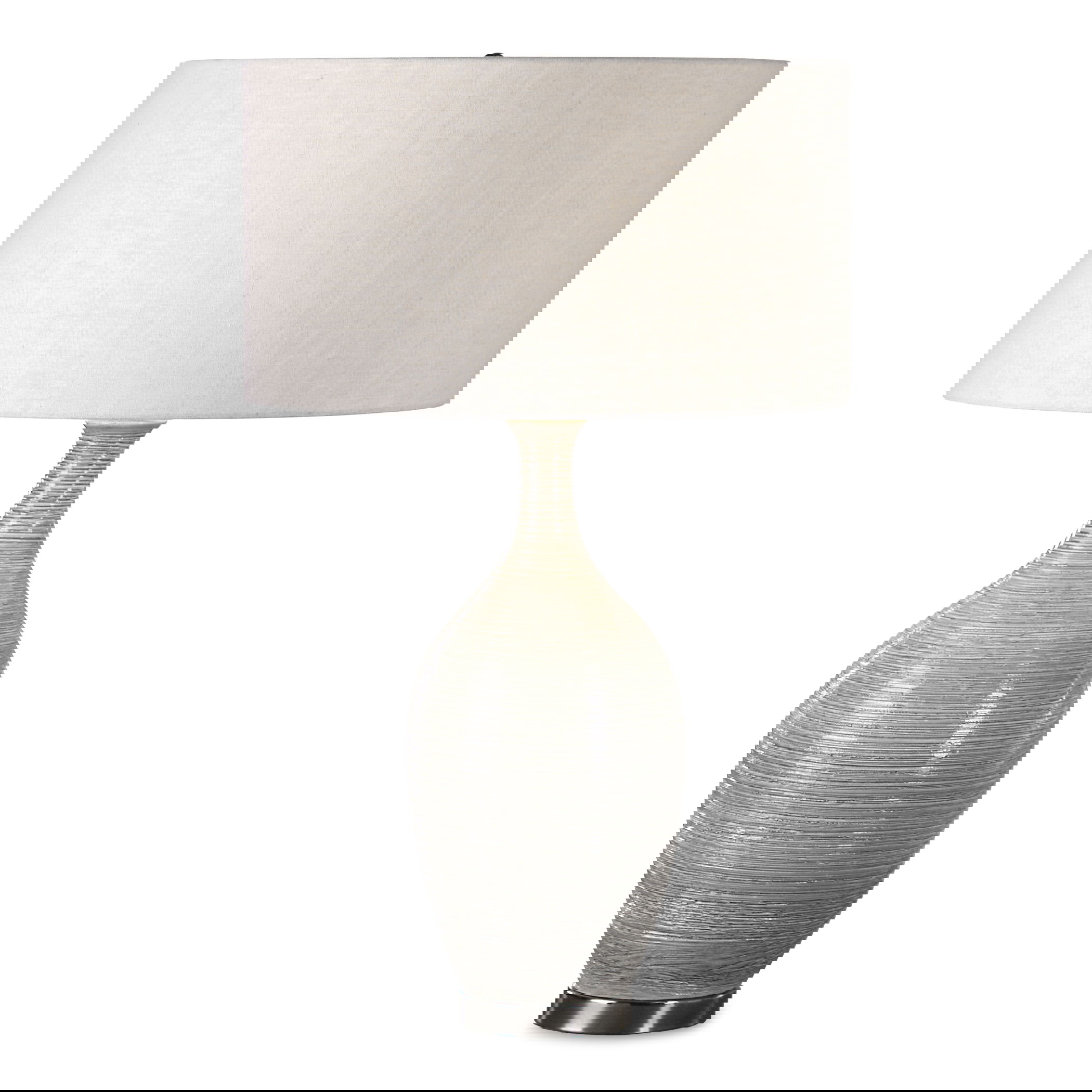 Dinah Gray Textured Table Lamp large image 
