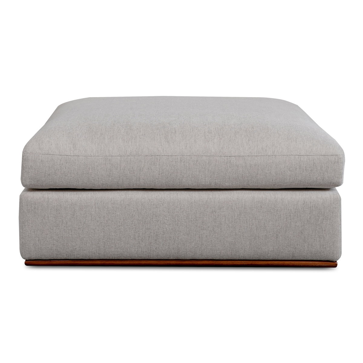 Rue Ottoman Flecked Grey, by Moe's Home, 47.6" width x 15.5" height x 40.8" depth View 4