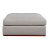 Rue Ottoman Flecked Grey, by Moe's Home, 47.6" width x 15.5" height x 40.8" depth thumbnail 4