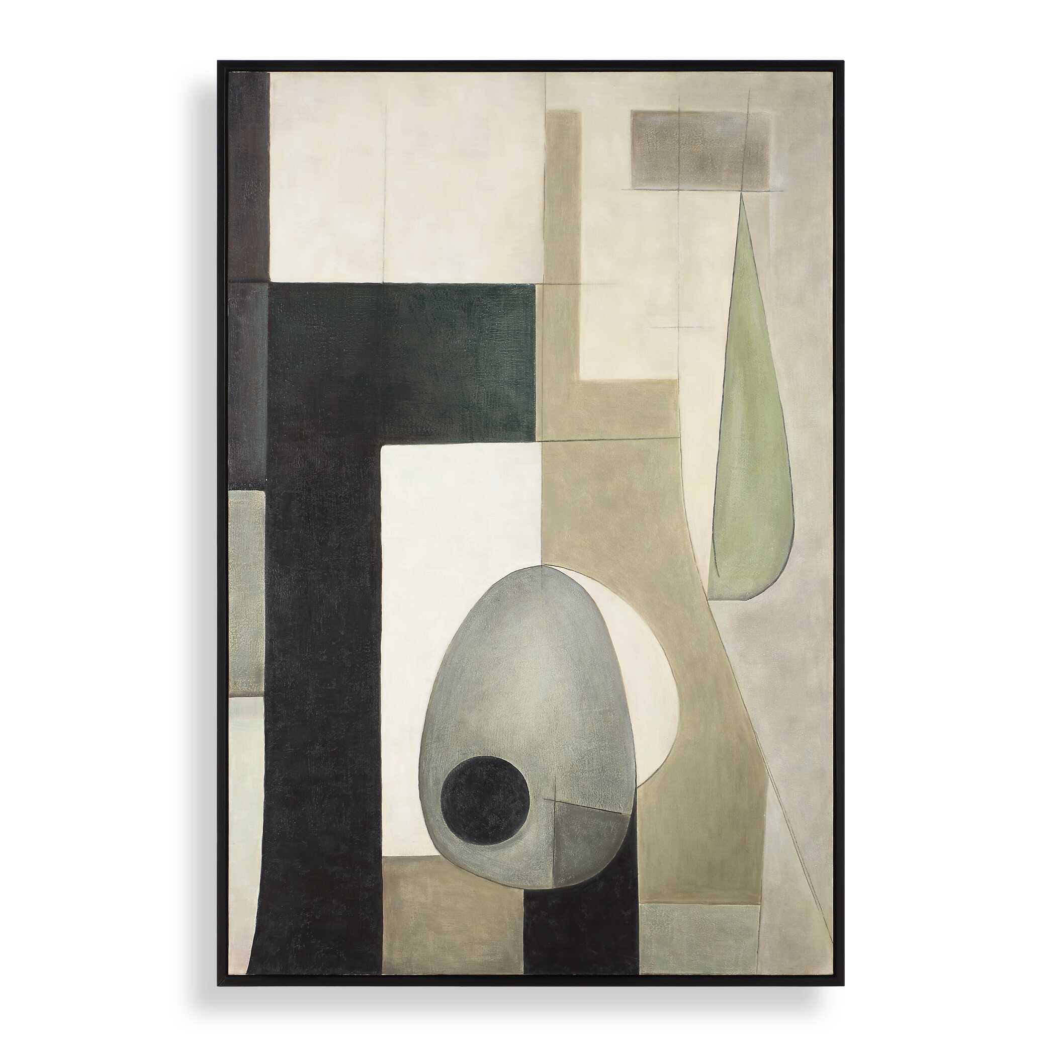 Fair Trade Geometric Abstract Art, Painting by Uttermost, 49.7" width x 73.7" height x 1.5" depth View 1