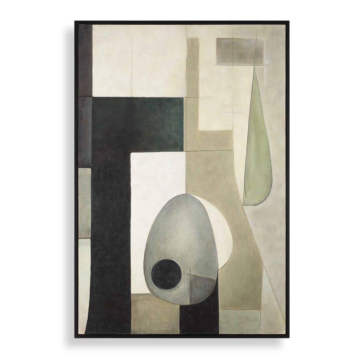 Fair Trade Geometric Abstract Art, by Uttermost, 49.7" width x 73.7" height x 1.5" depth View 1