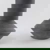 Esme  Dark Gray Ceramic Vase, by Mercana, 7.09" length x 7.09" width x 14.96" height thumbnail 7