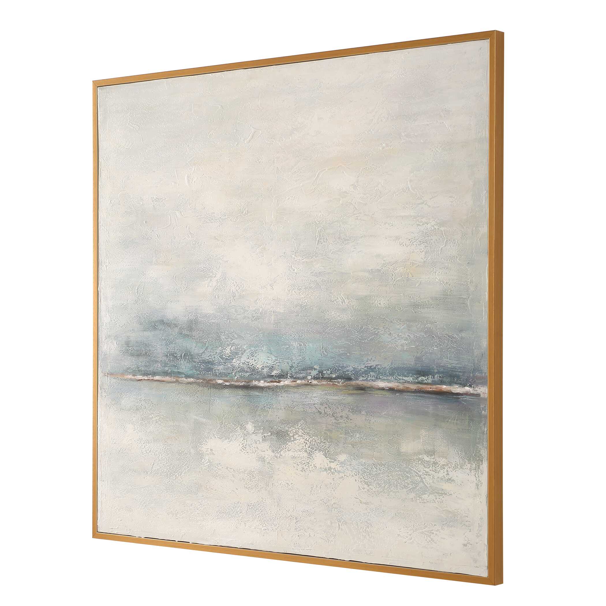 Foggy Morning Abstract Art, Painting by Uttermost, 49.5" width x 49.5" height x 1.75" depth View 5