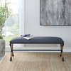 Firth Rustic Navy Bench, Benche by Uttermost, 47.75" width x 21.25" height x 16.25" depth thumbnail 4