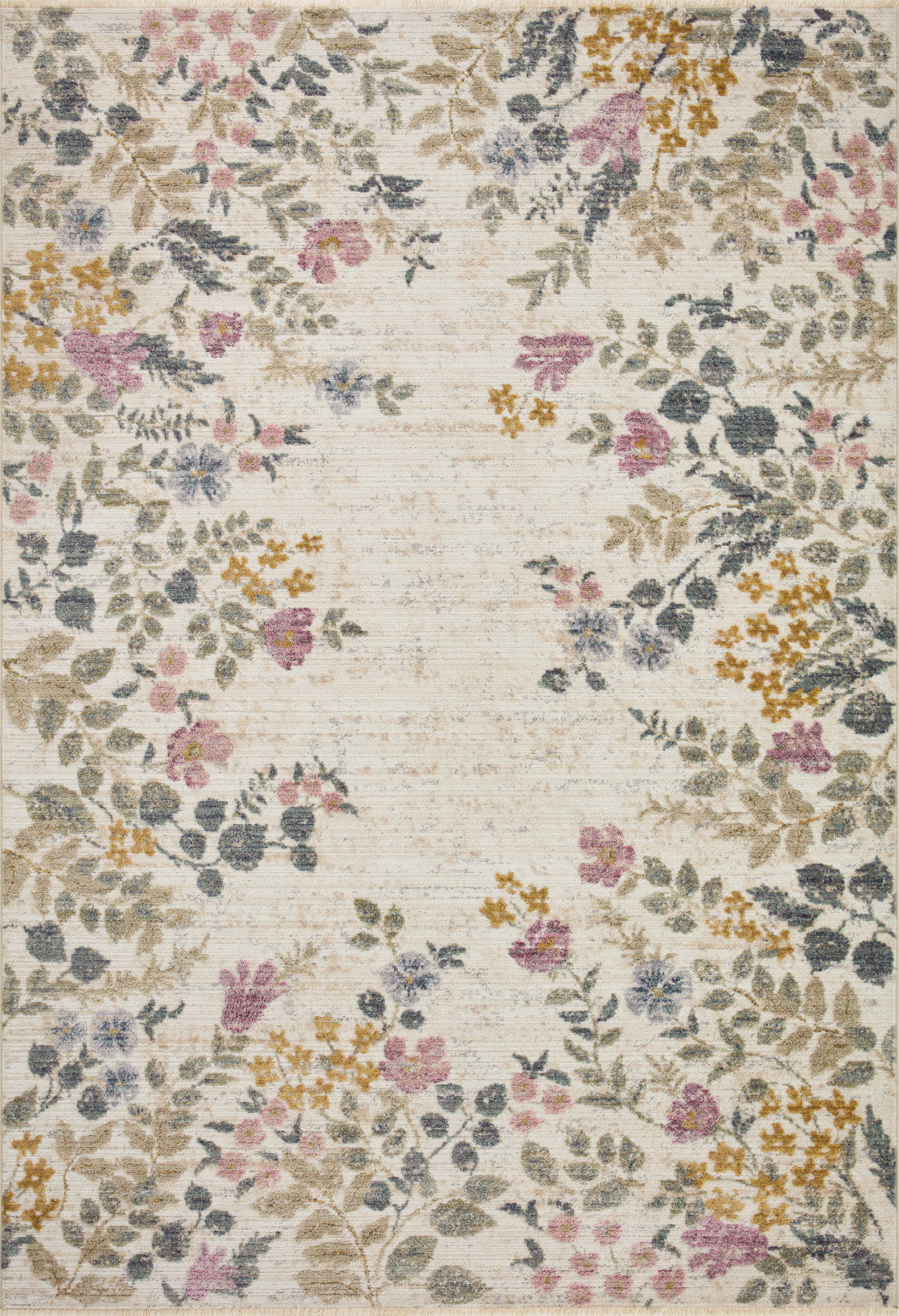 Rifle Paper Co. x Loloi Provence Rug, 2'6" length x 4' width View 1