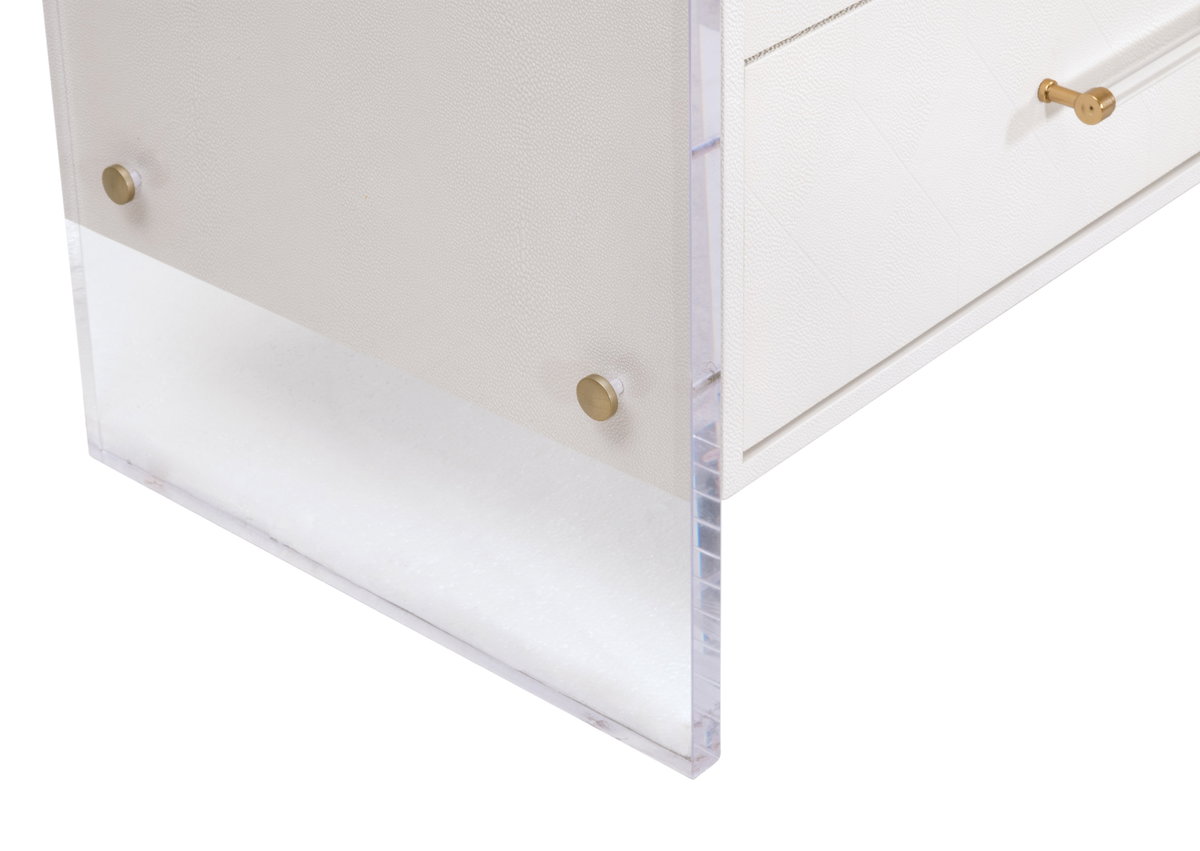 Sonia Shagreen 6-Drawer Double Dresser, by Essentials for Living, 62.25" width x 34" height x 19.5" depth View 7
