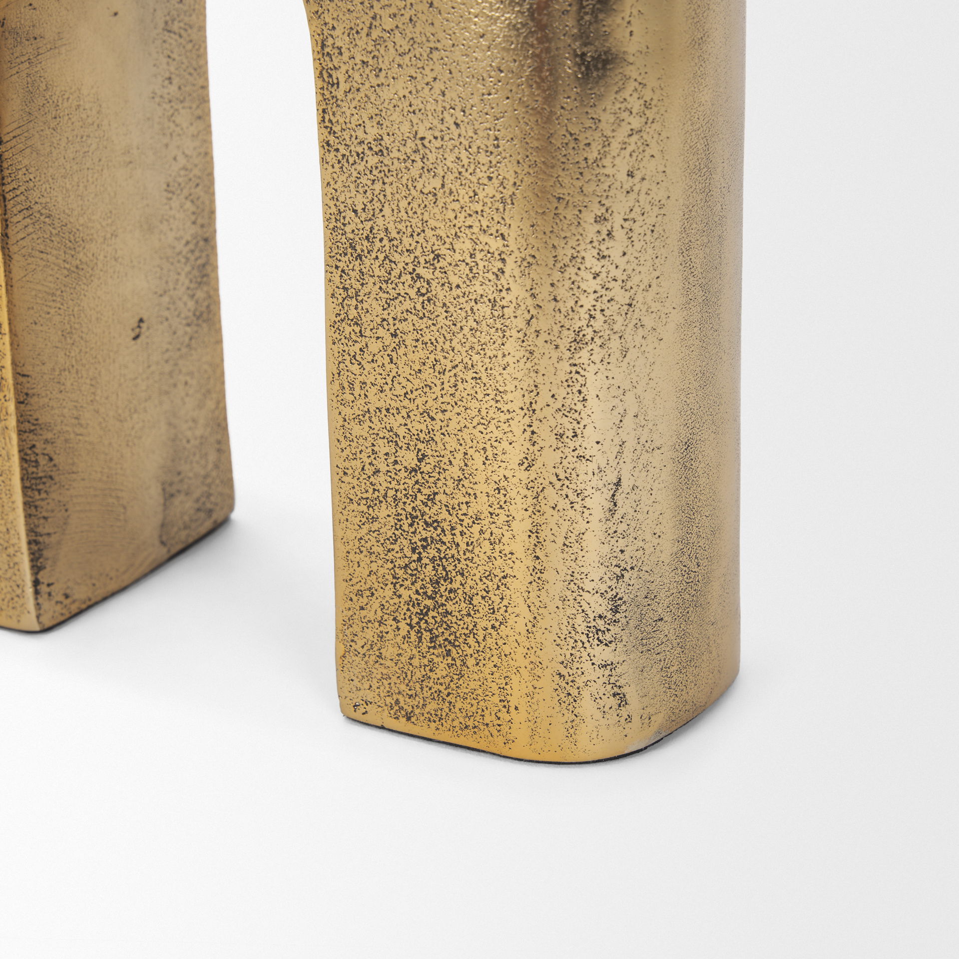 Renni Antiqued Brass Small Decorative Sculpture, Decorative Object by Mercana, 7.68" length x 2.76" width x 10.83" height View 9