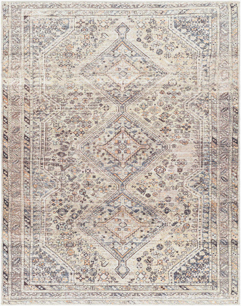 Amelie Machine Woven Rug, by Surya, 1'3.75" length x 1'3.75" width