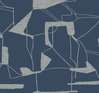 Abstract Geo Navy & Silver Wallpaper, by York Wall, 26'10.8" length x 2'3" width x 0.02" depth thumbnail